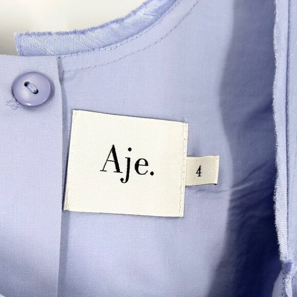 Aje Virginie Cut Out Square Neck Midi Dress in Cool Lavender - Picture 9 of 13